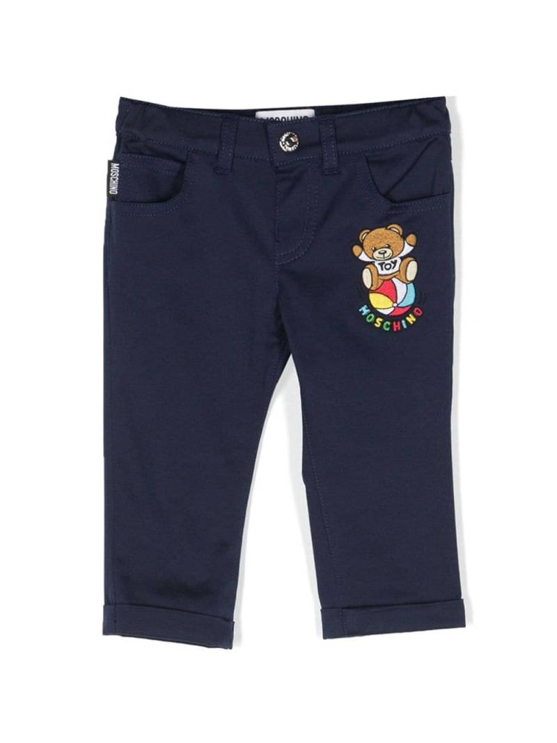 Moschino Kids Teddy Bear Chino - Blau von Moschino Kids