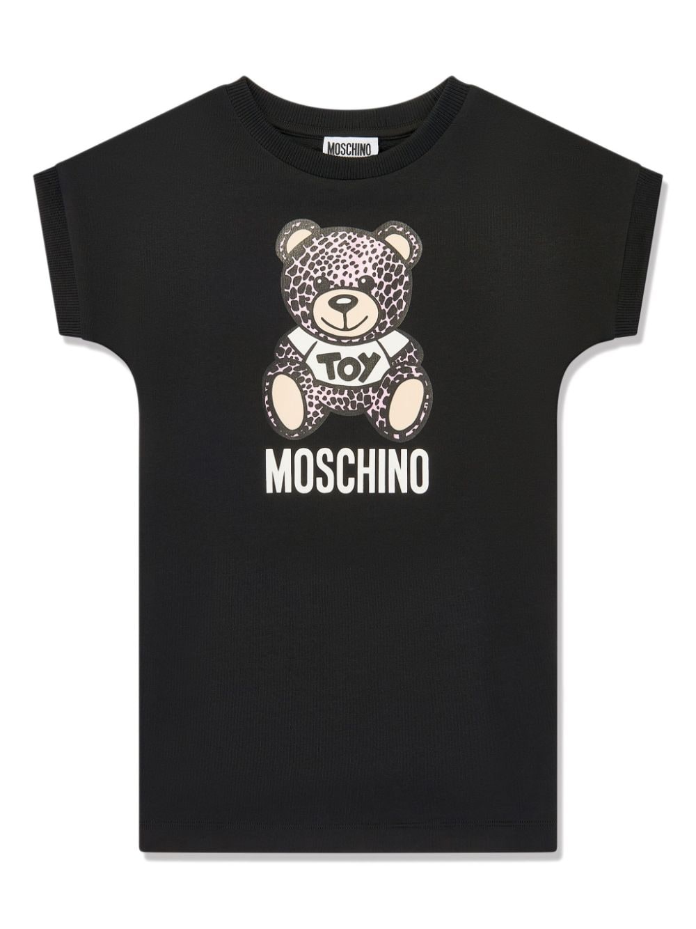 Moschino Kids T-Shirtkleid mit Teddy - Schwarz von Moschino Kids