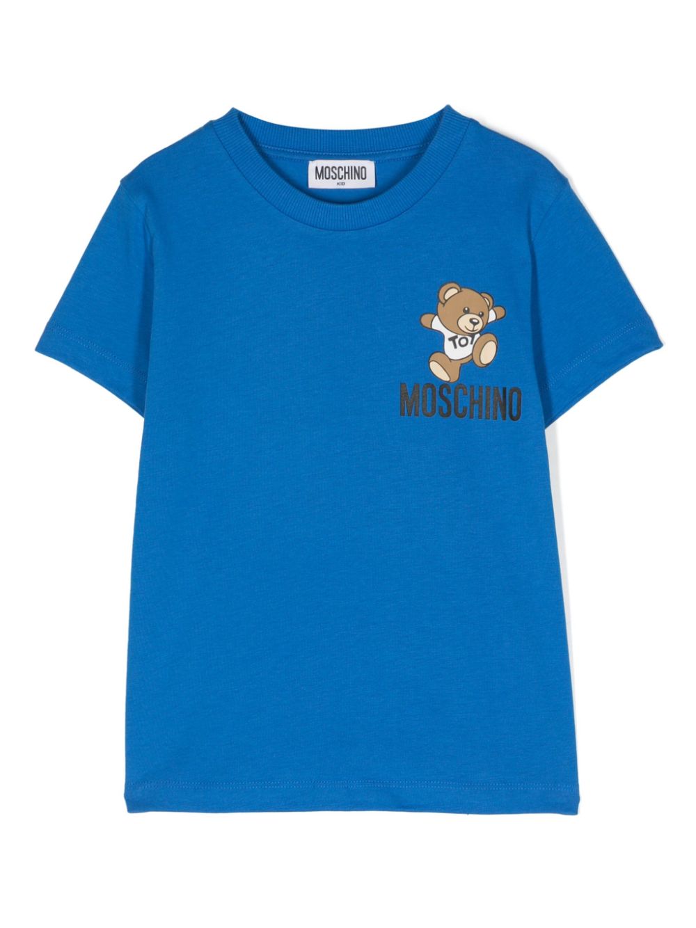 Moschino Kids T-Shirt mit Teddy - Blau von Moschino Kids