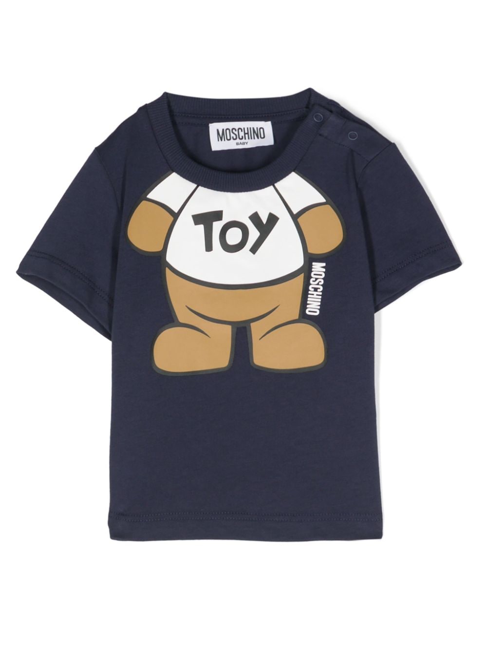 Moschino Kids T-Shirt mit Teddy - Blau von Moschino Kids