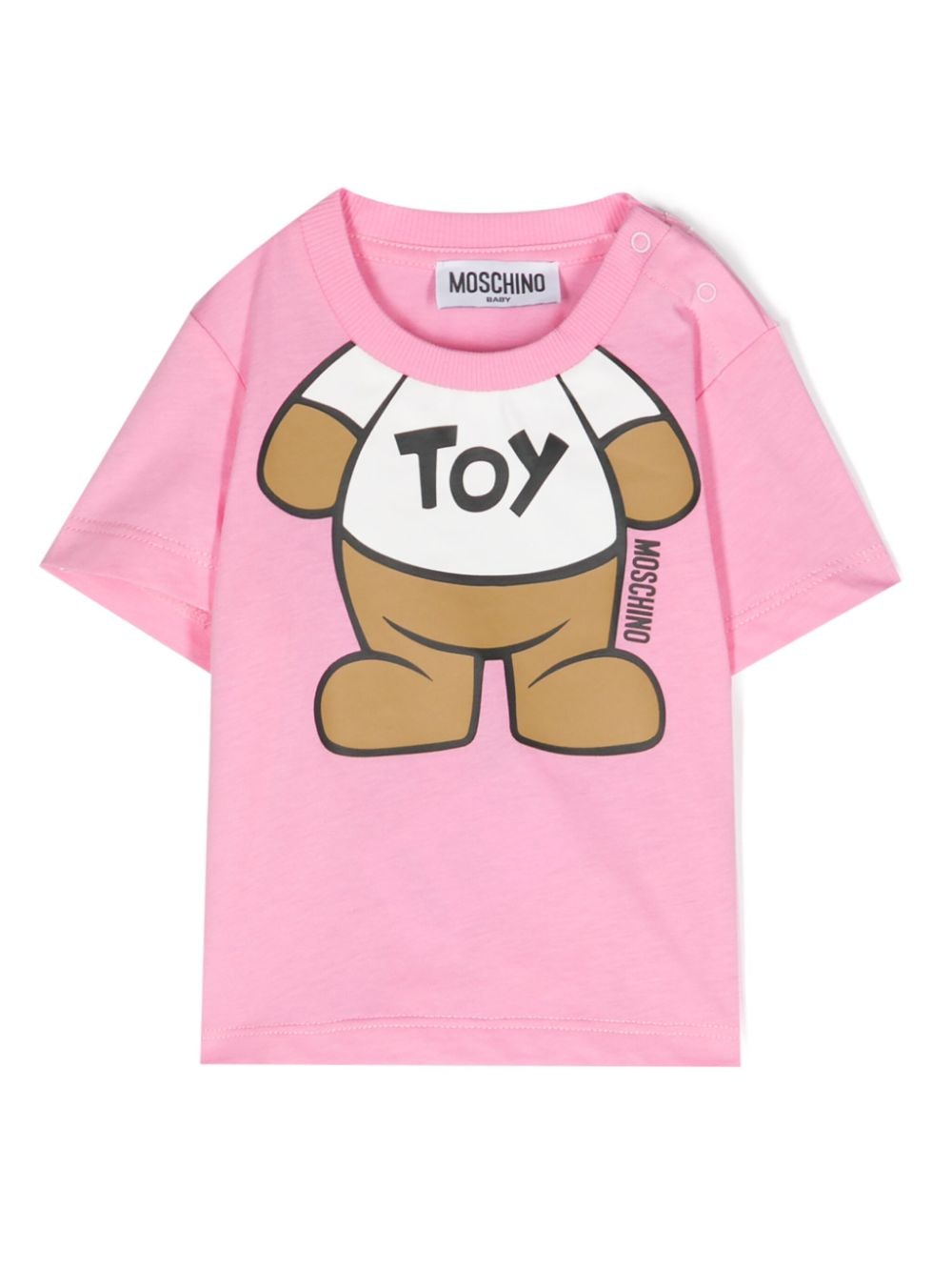 Moschino Kids T-Shirt mit Teddy - Rosa von Moschino Kids