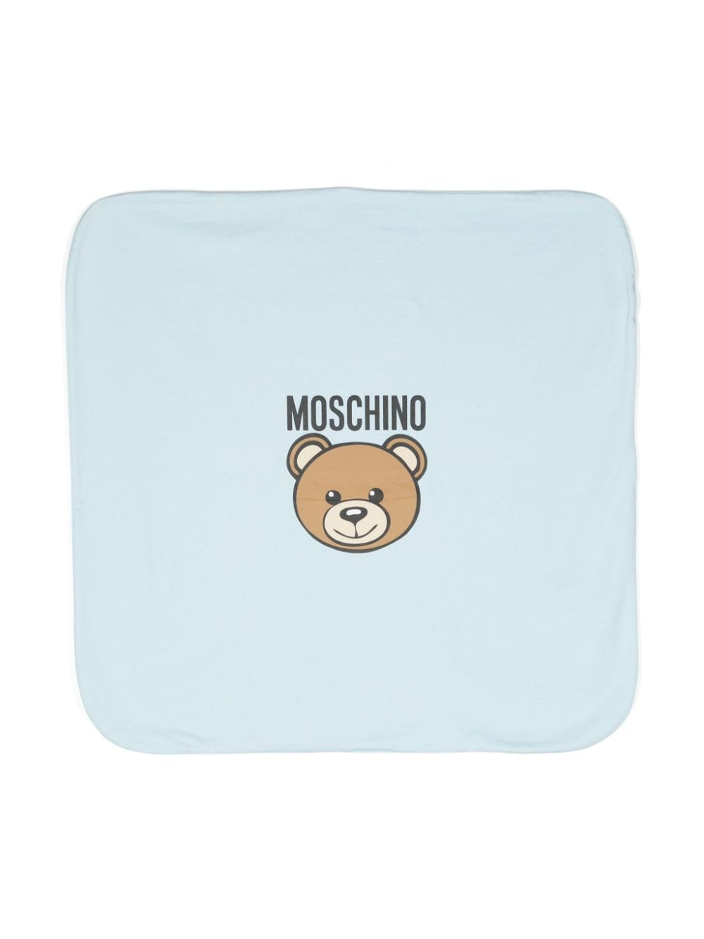 Moschino Kids Decke mit Teddy 70cm x 70cm - Blau von Moschino Kids