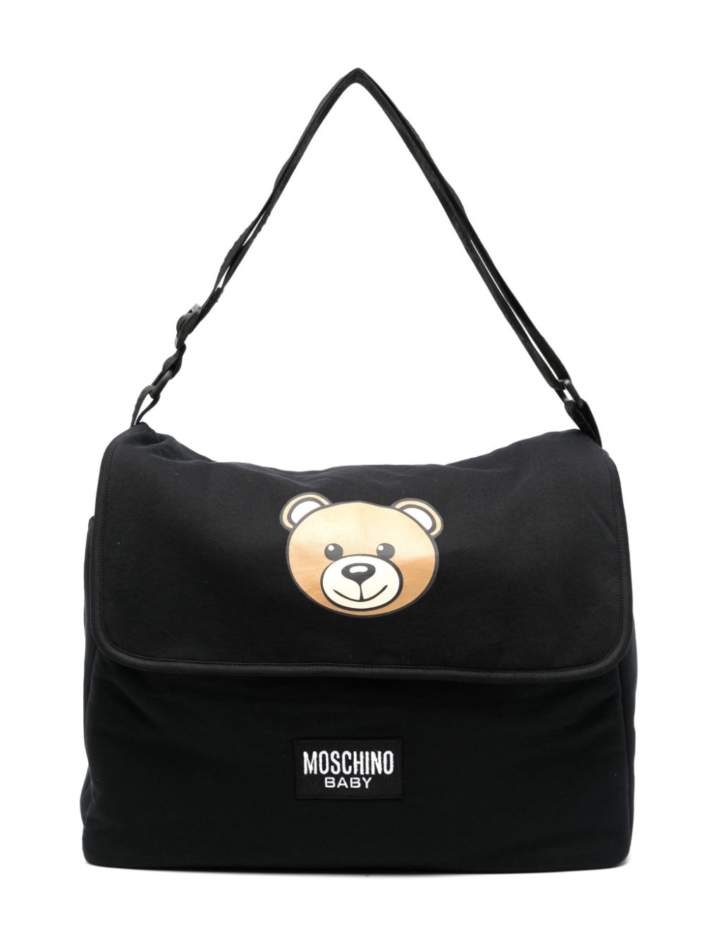 Moschino Kids Wickeltasche mit Teddy - Schwarz von Moschino Kids