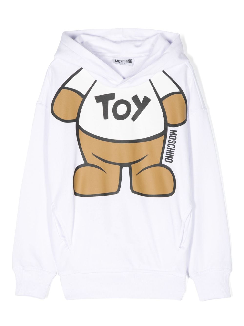 Moschino Kids Hoodie mit Teddy - Weiß von Moschino Kids