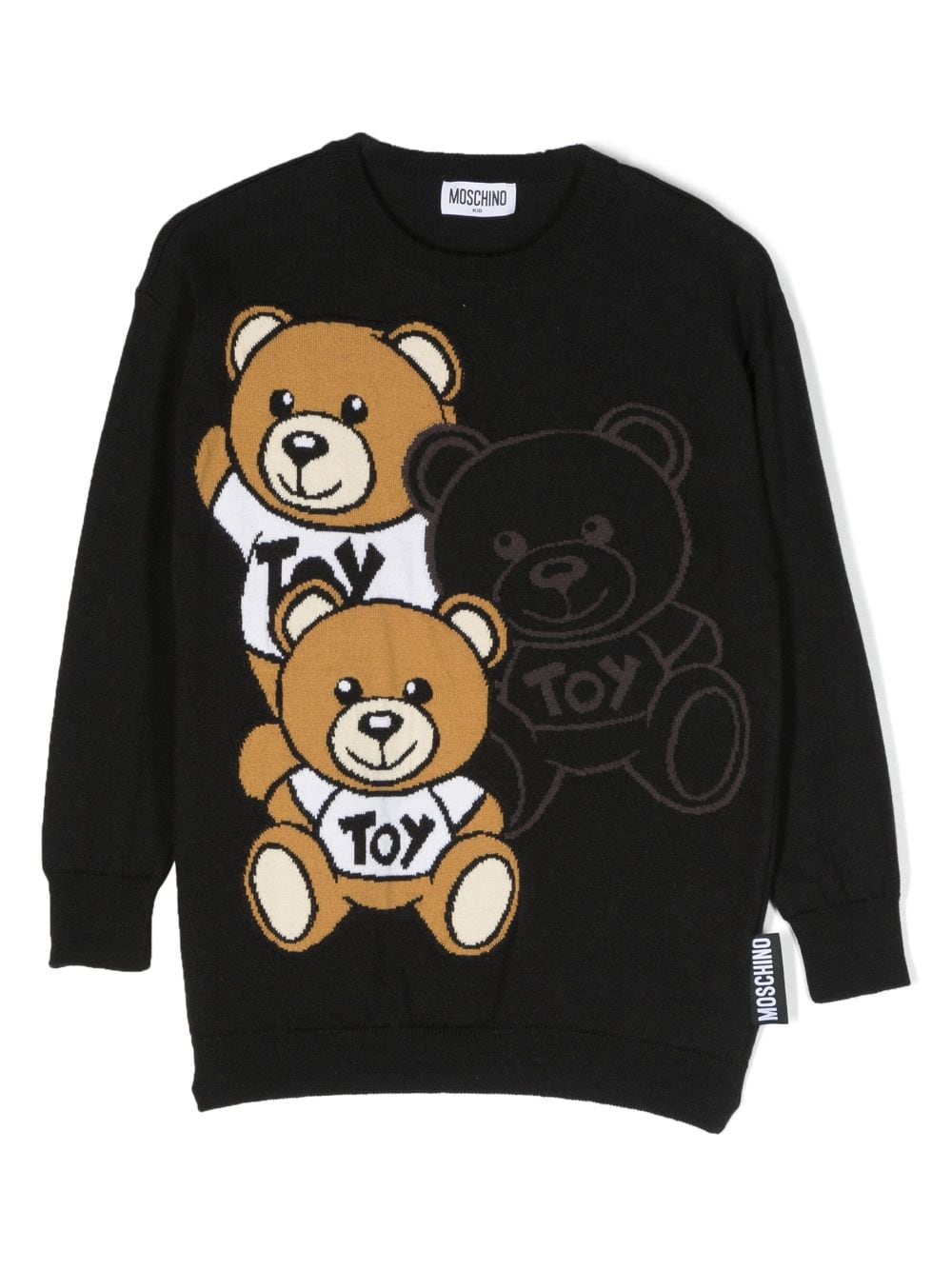 Moschino Kids Sweatshirt mit Teddy - Schwarz von Moschino Kids