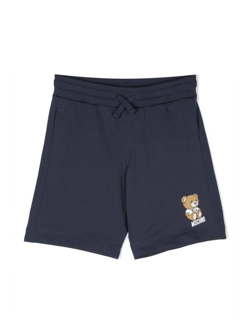 Moschino Kids Joggingshorts mit Teddy - Blau von Moschino Kids