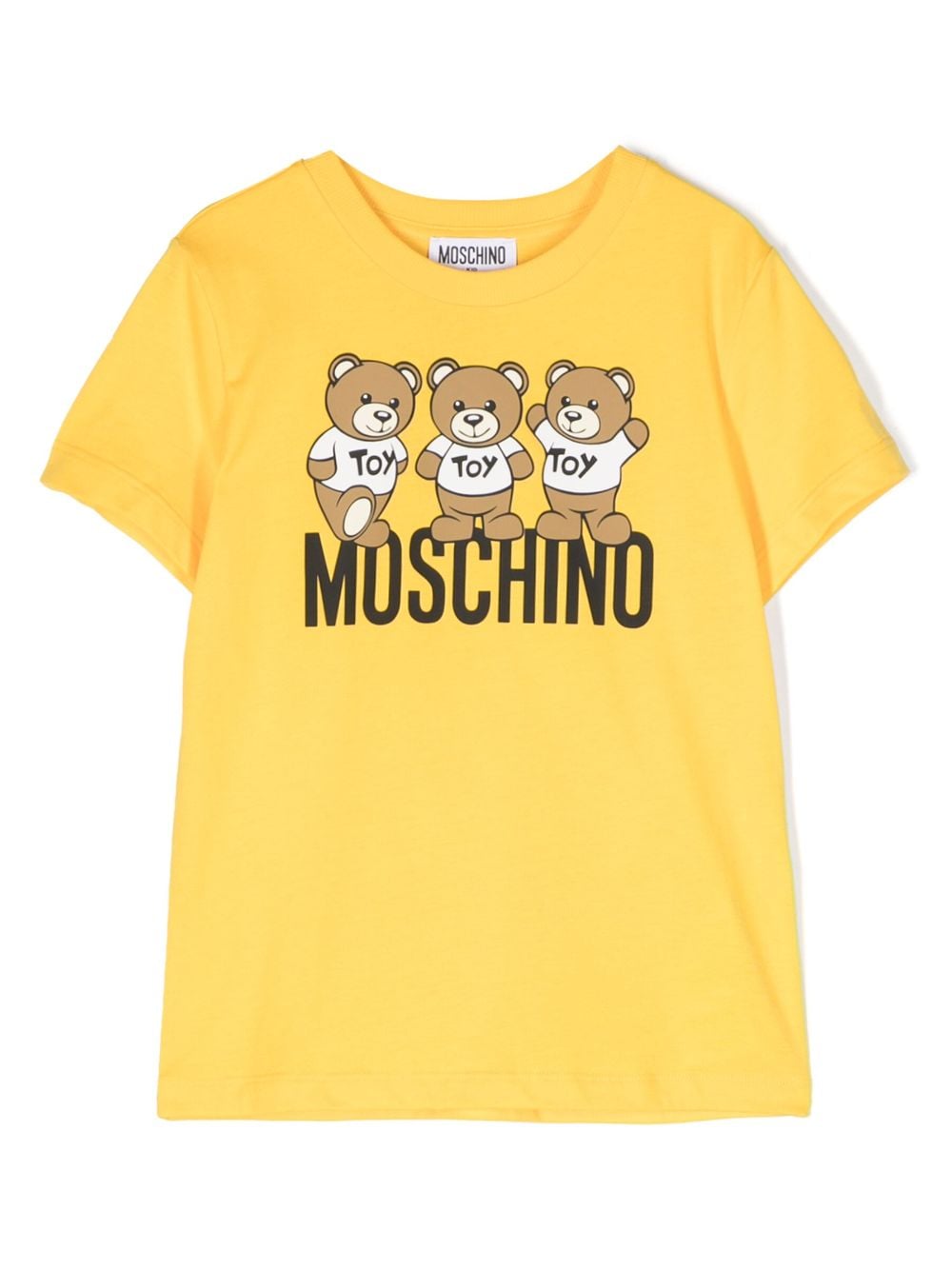 Moschino Kids T-Shirt mit Teddy - Gelb von Moschino Kids