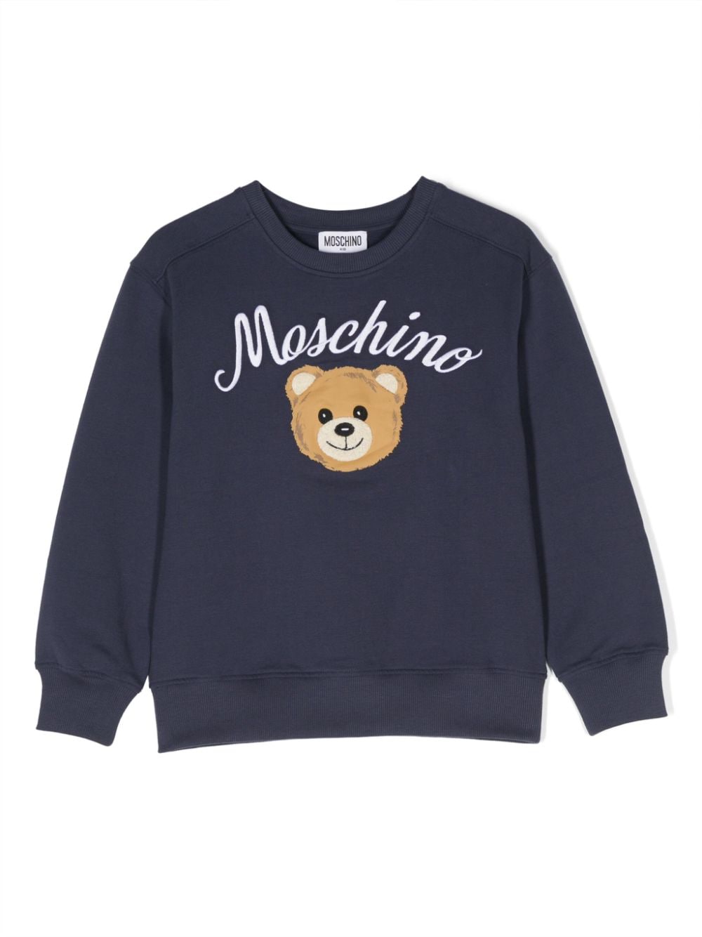 Moschino Kids Sweatshirt mit Teddy - Blau von Moschino Kids