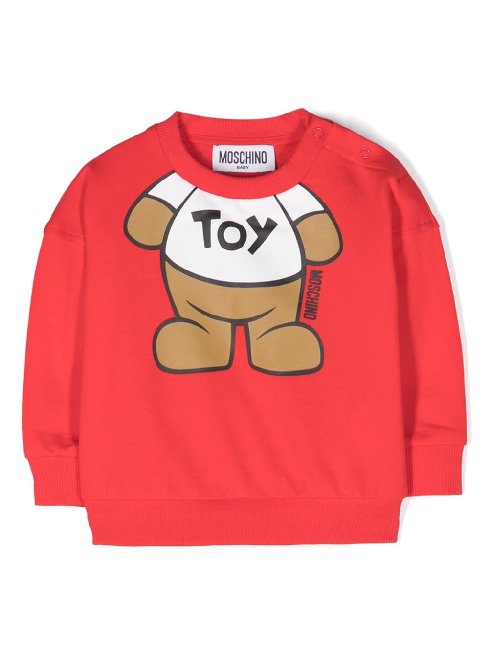 Moschino Kids Sweatshirt mit Teddy-Print - Rot von Moschino Kids