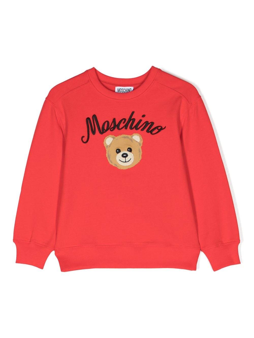 Moschino Kids Sweatshirt mit Teddy-Print - Rot von Moschino Kids