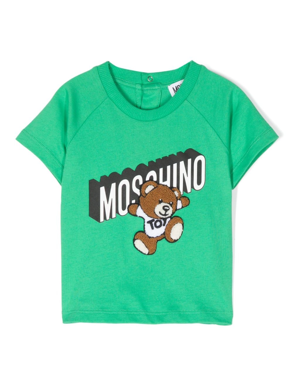 Moschino Kids T-Shirt mit Teddy-Motiv - Grün von Moschino Kids