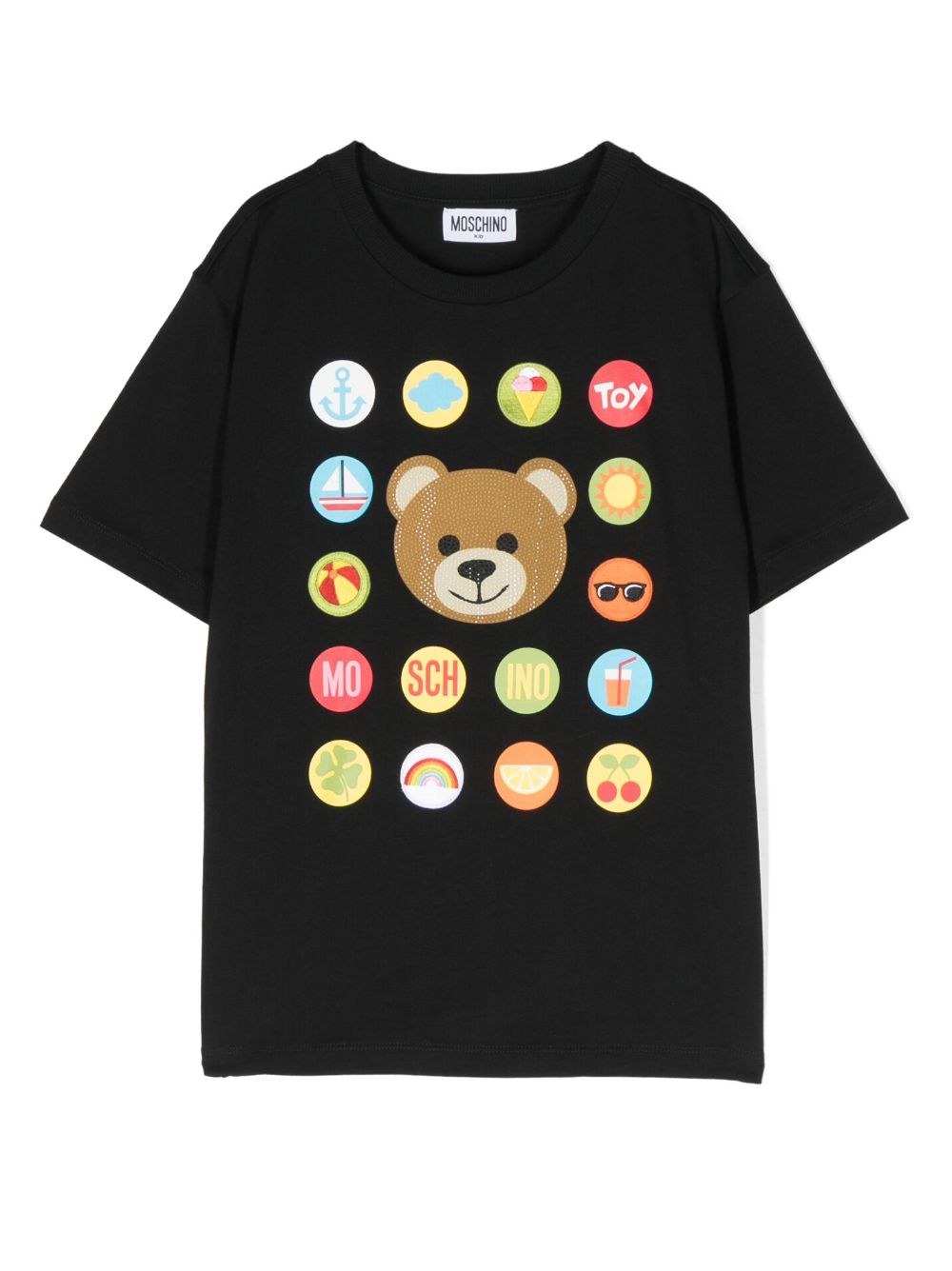 Moschino Kids T-Shirt mit Teddy-Motiv - Schwarz von Moschino Kids