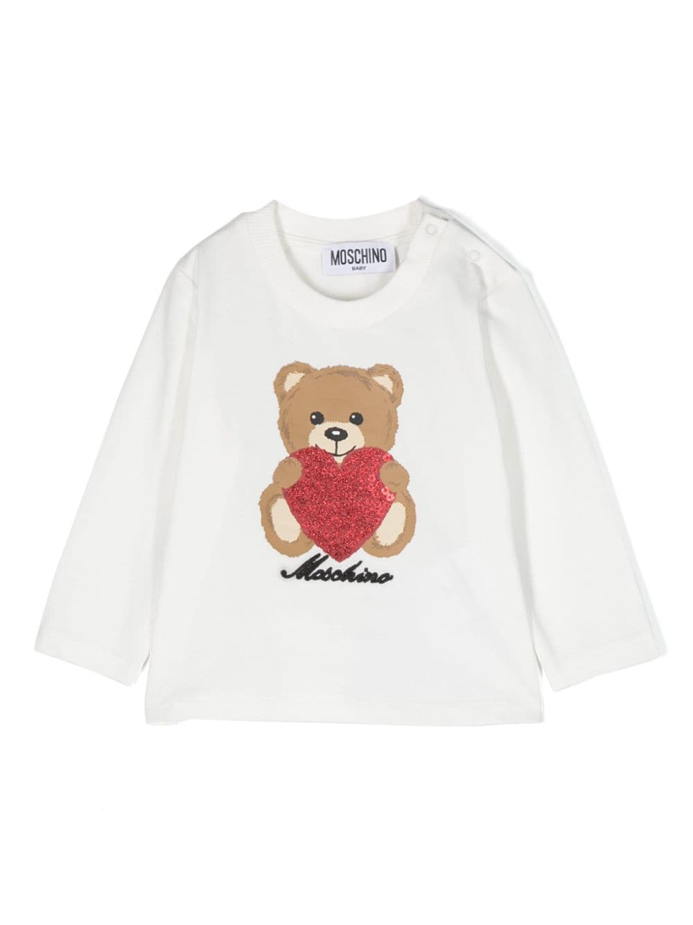 Moschino Kids T-Shirt mit Teddy-Motiv - Weiß von Moschino Kids