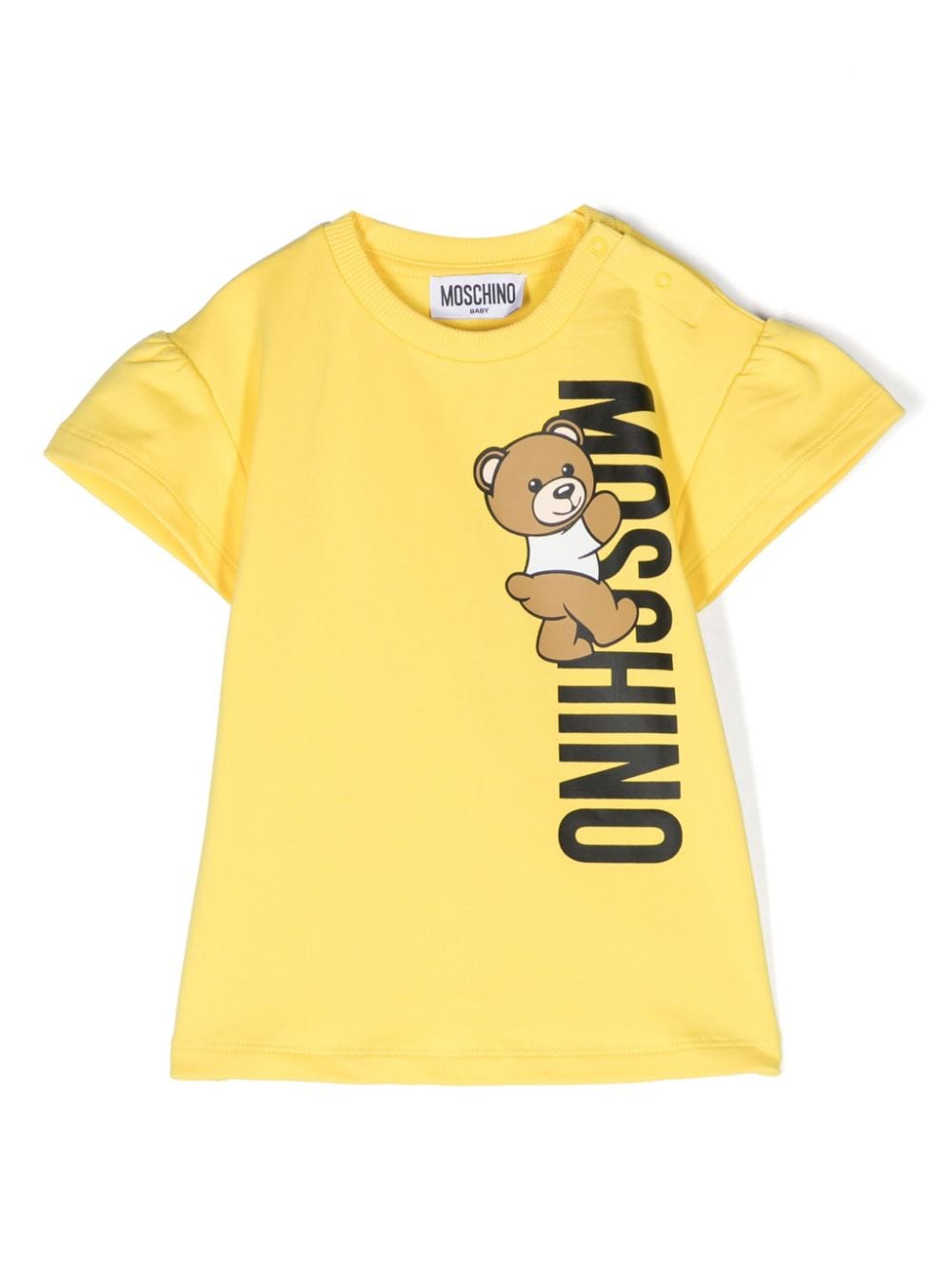 Moschino Kids T-Shirt mit Teddy-Motiv - Gelb von Moschino Kids