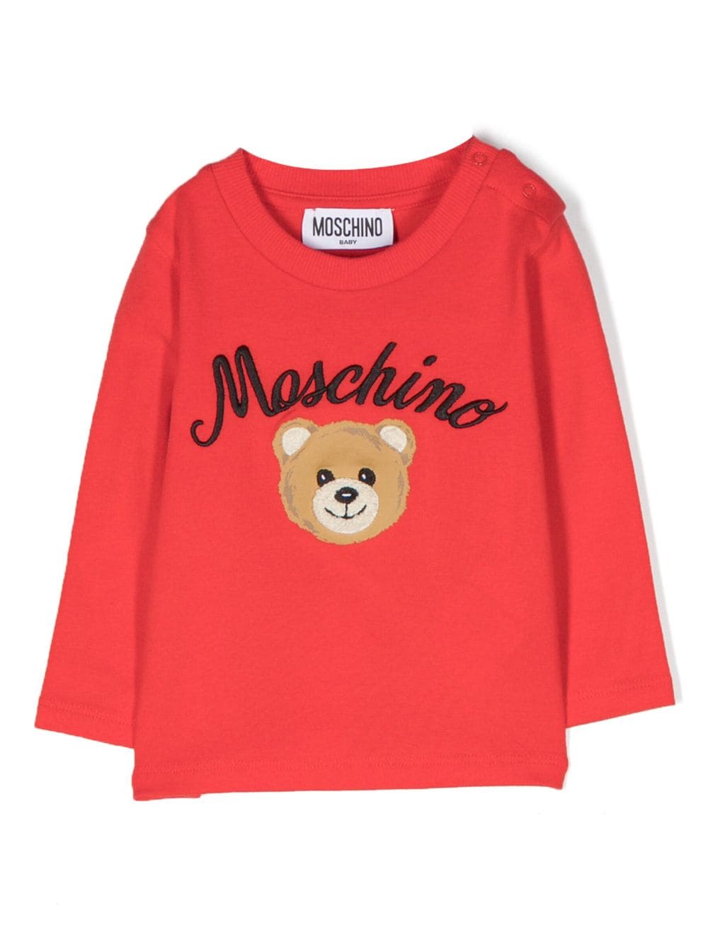 Moschino Kids T-Shirt mit Teddy-Motiv - Rot von Moschino Kids