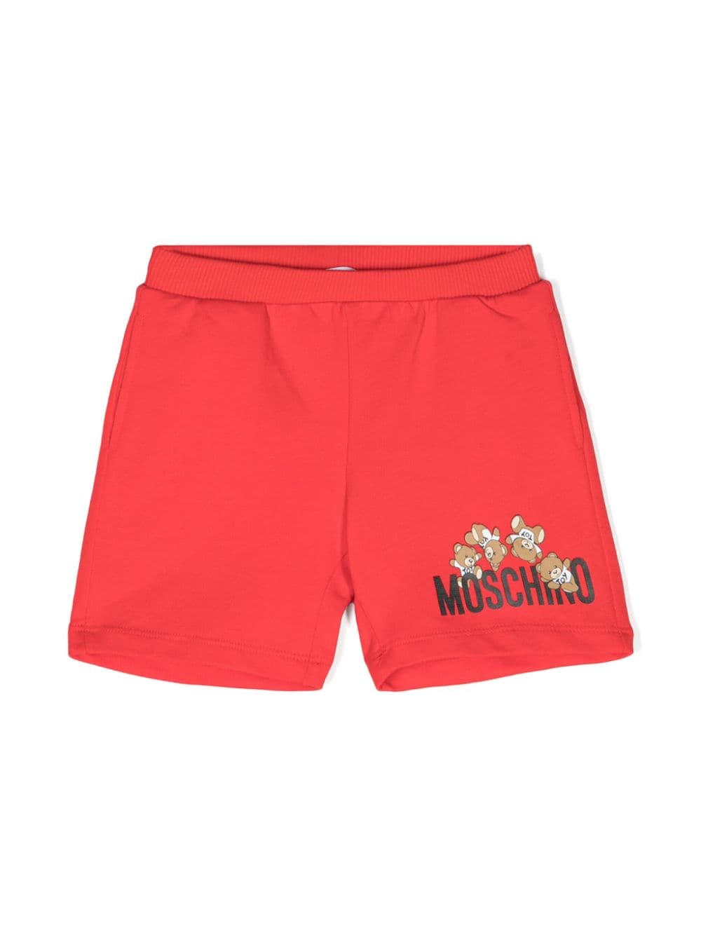 Moschino Kids Shorts mit Teddy-Motiv - Rot von Moschino Kids