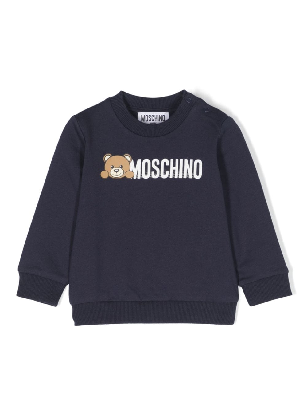 Moschino Kids Sweatshirt mit Teddy-Motiv - Blau von Moschino Kids