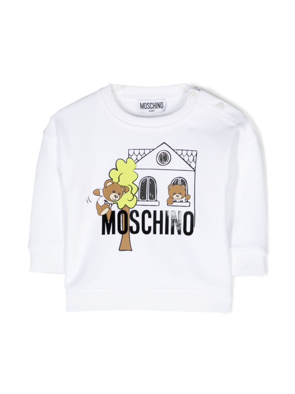 Moschino Kids Sweatshirt mit Teddy-Motiv - Weiß von Moschino Kids