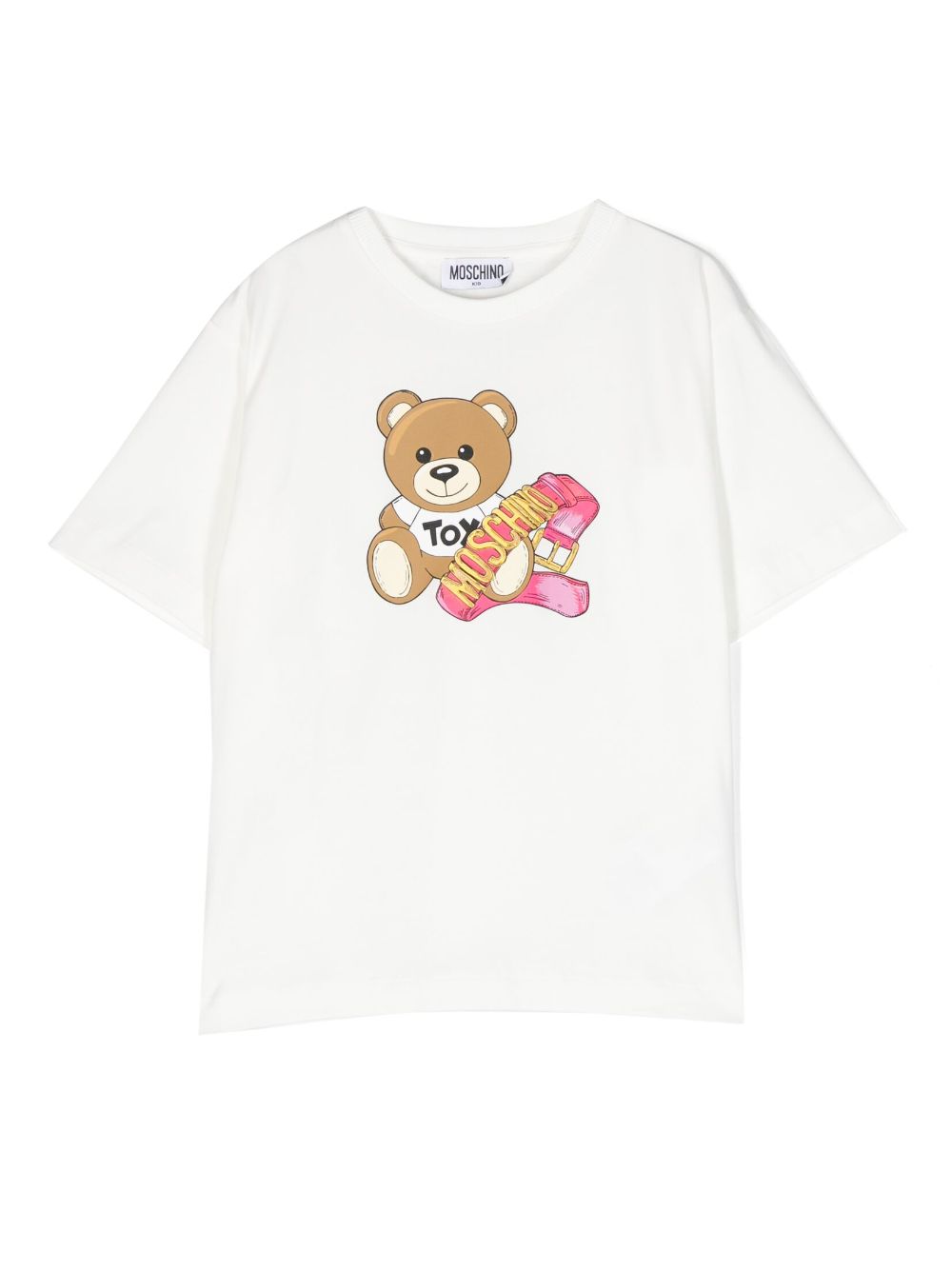 Moschino Kids T-Shirt mit Teddy - Weiß von Moschino Kids