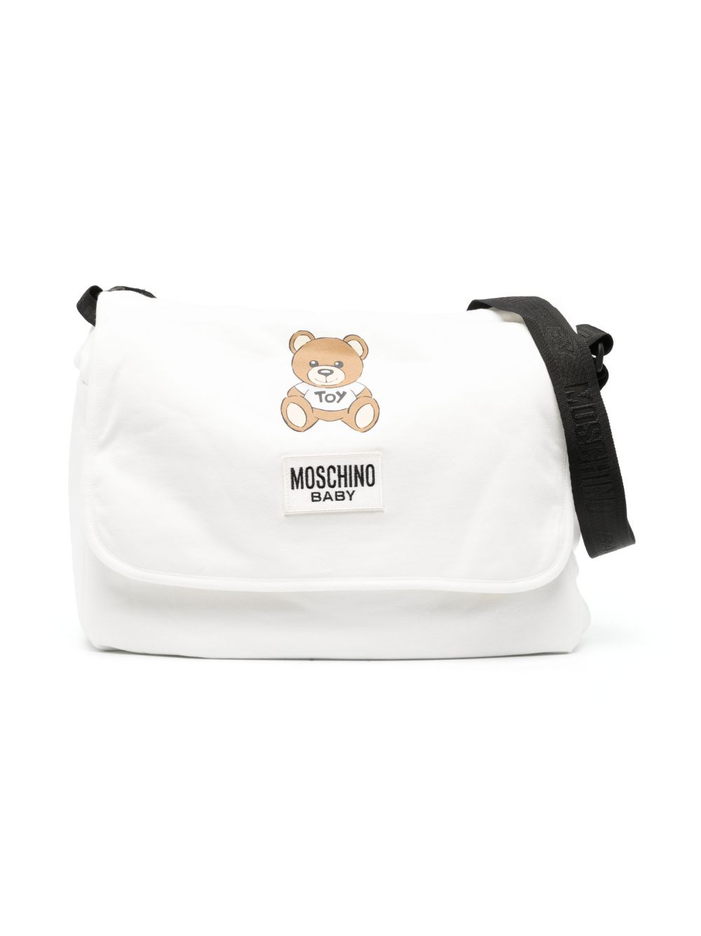 Moschino Kids Gepolsterte Wickeltasche mit Teddy - Weiß von Moschino Kids