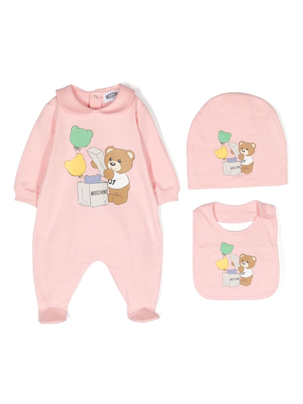 Moschino Kids Strampler-Set mit Teddy-Print - Rosa von Moschino Kids