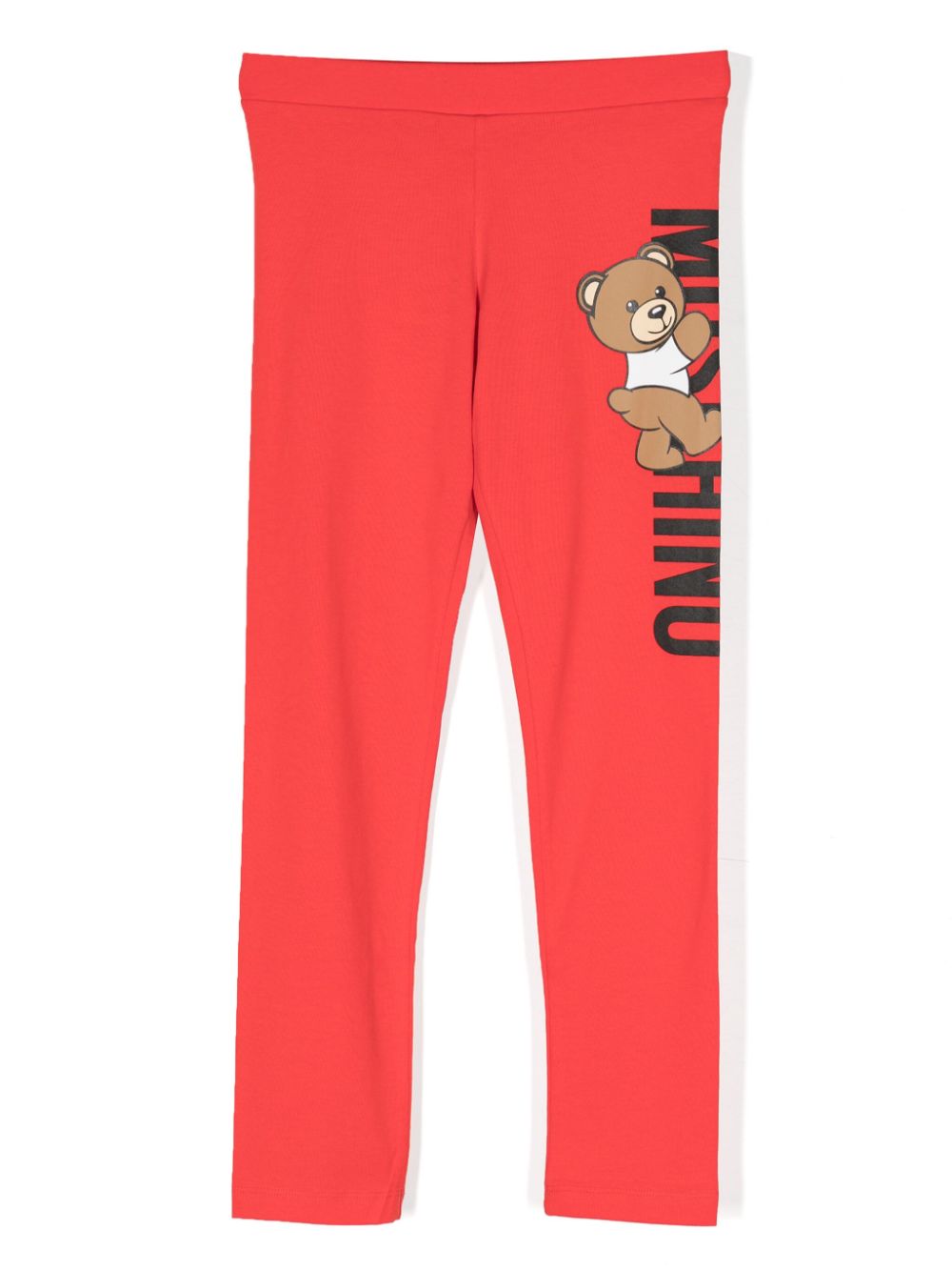 Moschino Kids Leggings mit Teddy-Print - Rot von Moschino Kids