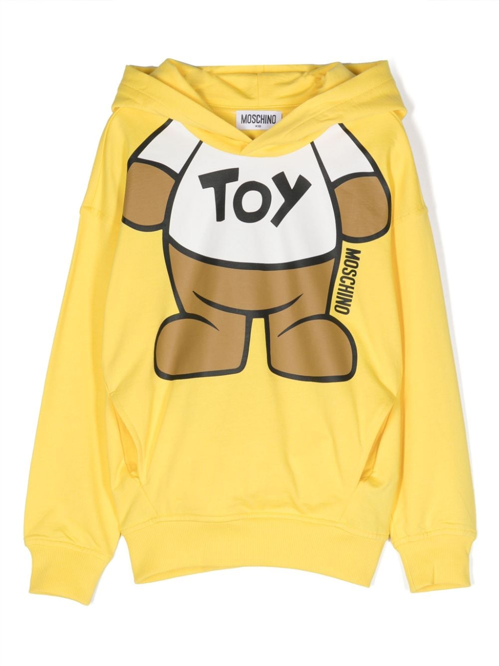 Moschino Kids Hoodie mit Teddy-Print - Gelb von Moschino Kids