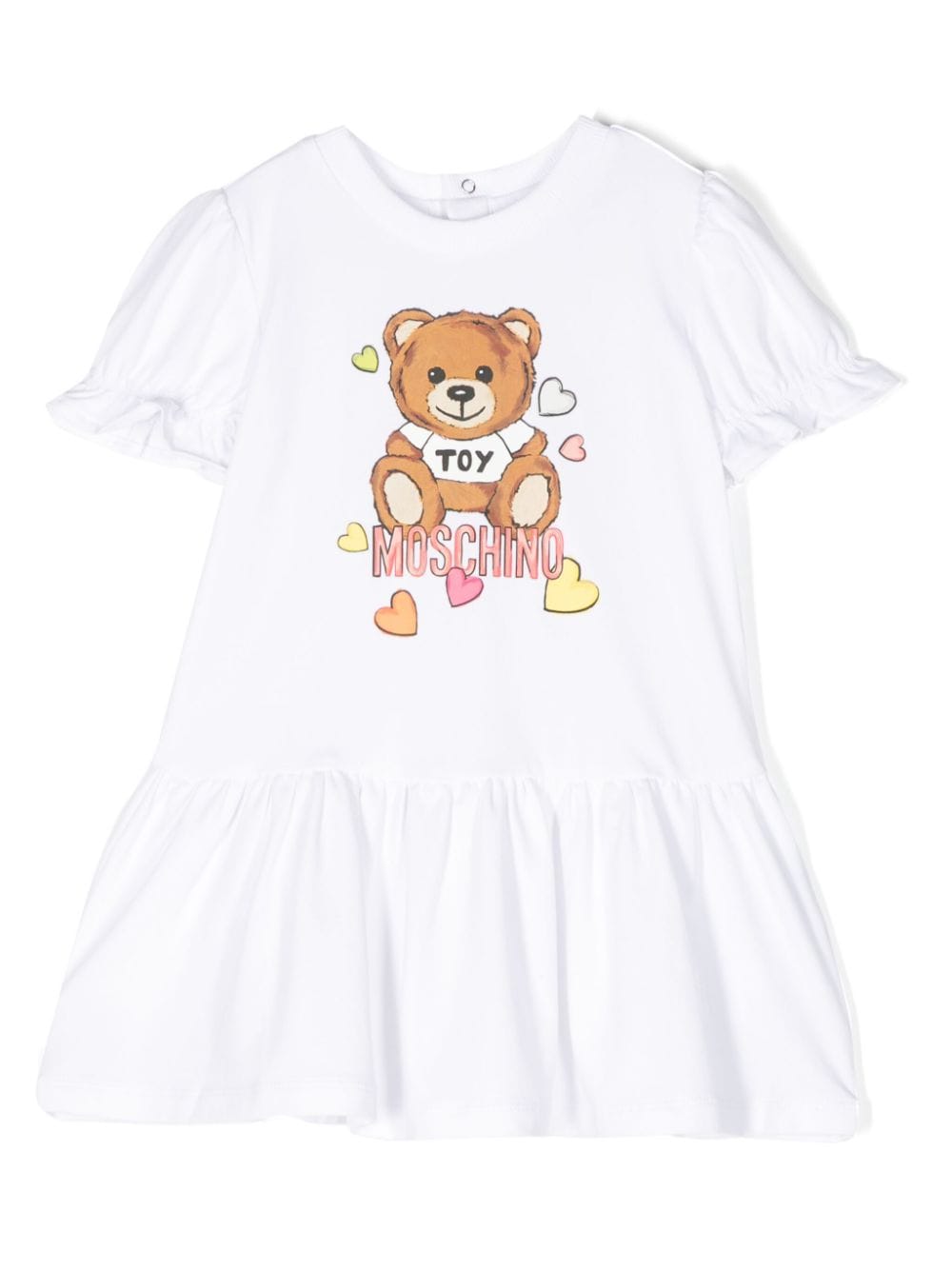 Moschino Kids Kleid mit Teddy-Print - Weiß von Moschino Kids