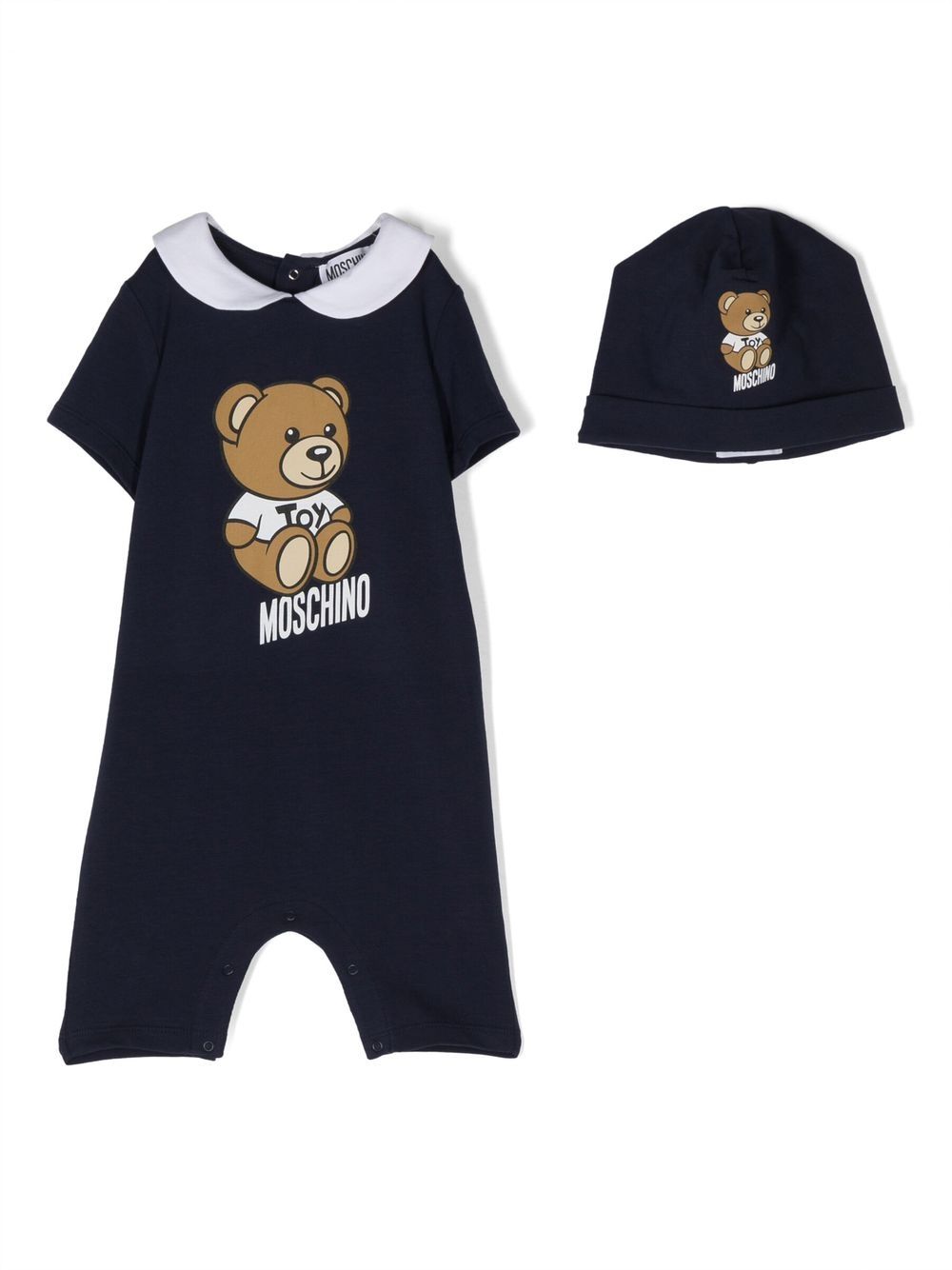 Moschino Kids Strampler-Set mit Teddy-Print - Blau von Moschino Kids