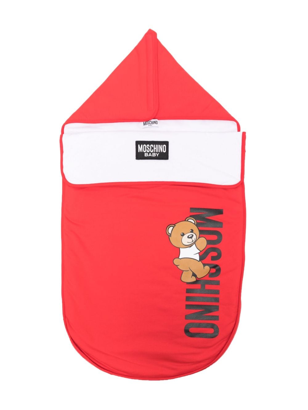 Moschino Kids Schlafsack mit Teddy-Print - Rot von Moschino Kids