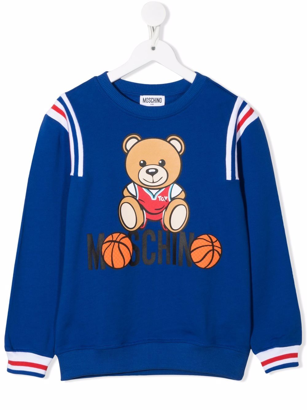 Moschino Kids Sweatshirt mit Teddy-Print - Blau von Moschino Kids