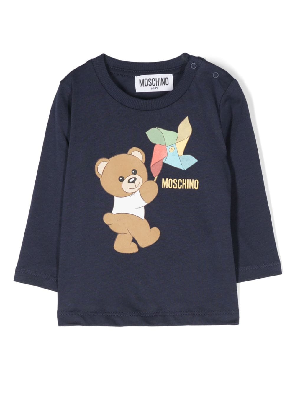 Moschino Kids Sweatshirt mit Teddy-Print - Blau von Moschino Kids