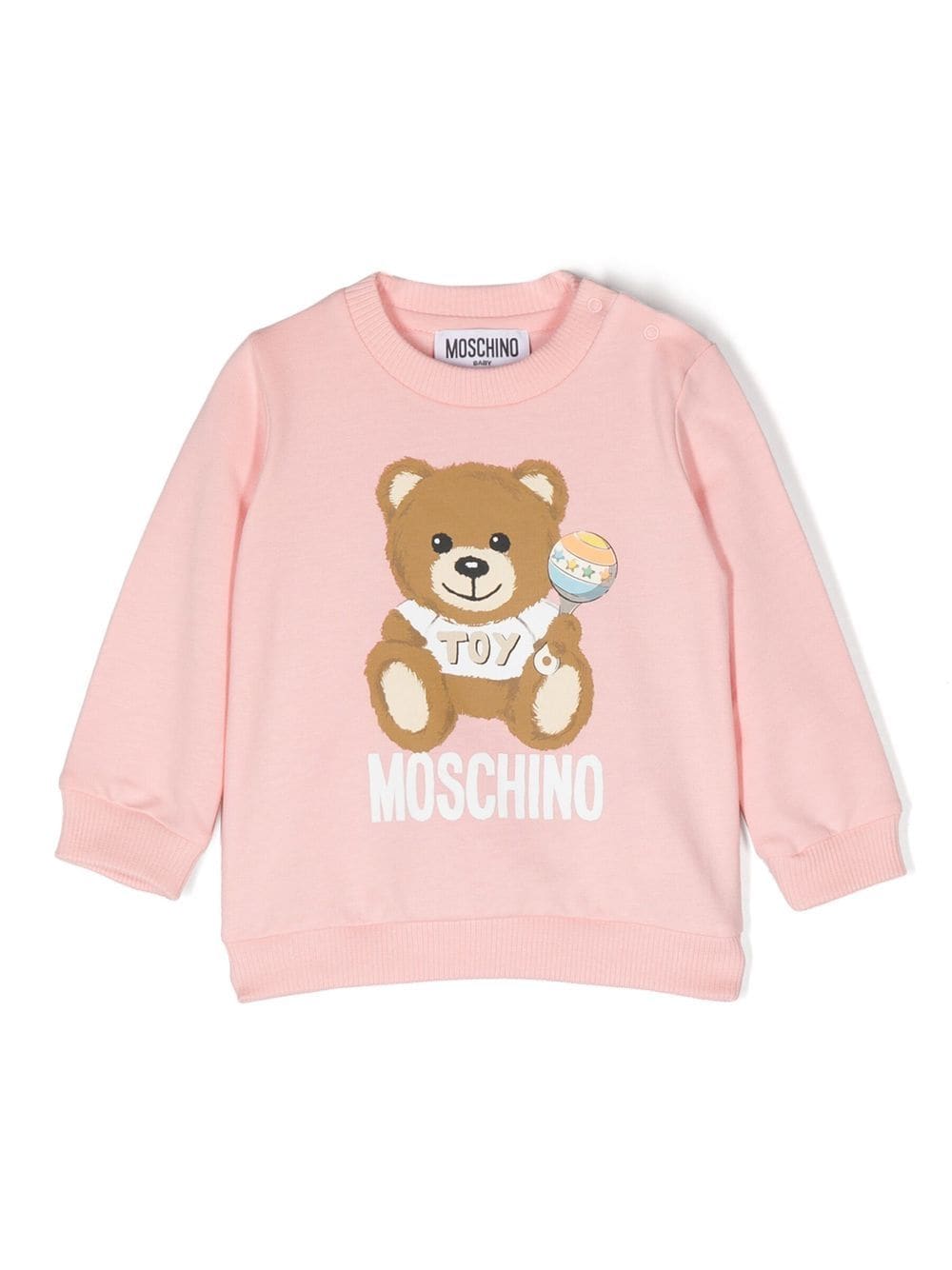 Moschino Kids Sweatshirt mit Teddy-Print - Rosa von Moschino Kids