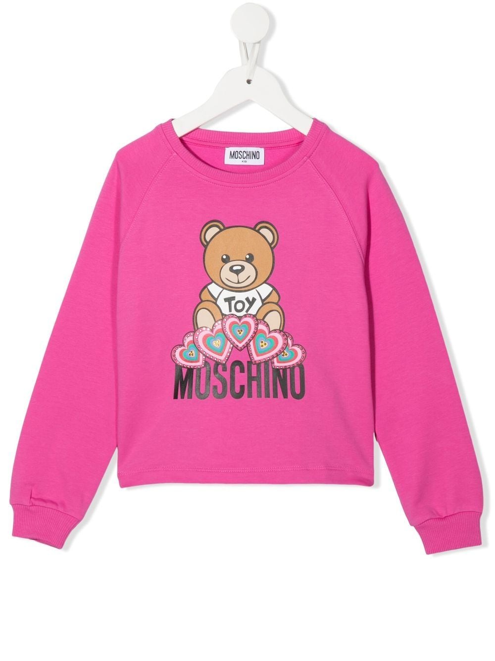 Moschino Kids Sweatshirt mit Teddy-Print - Rosa von Moschino Kids