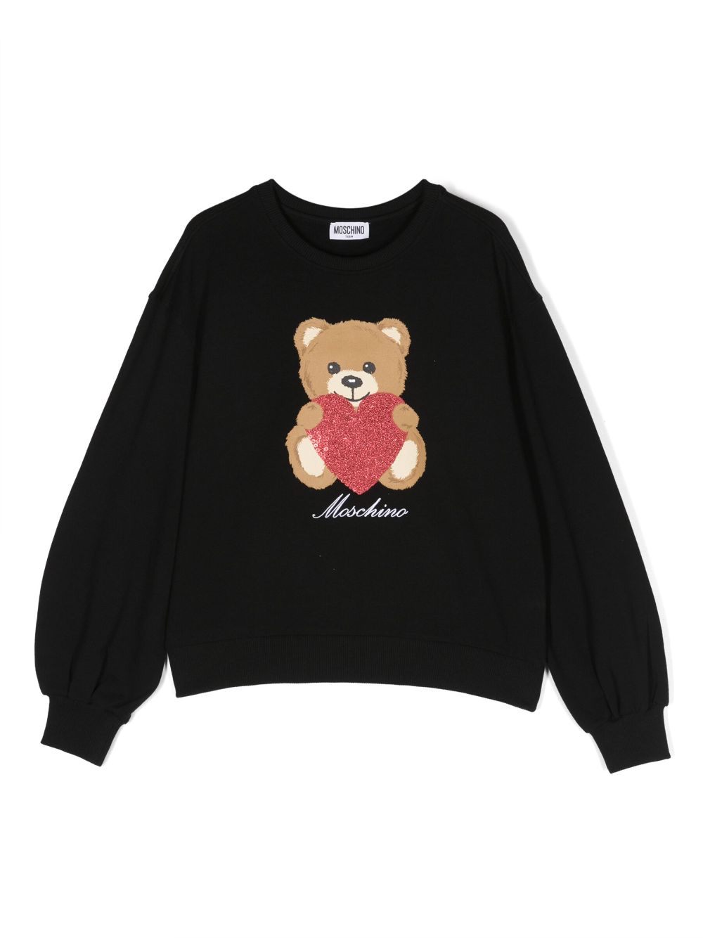 Moschino Kids Sweatshirt mit Teddy-Print - Schwarz von Moschino Kids