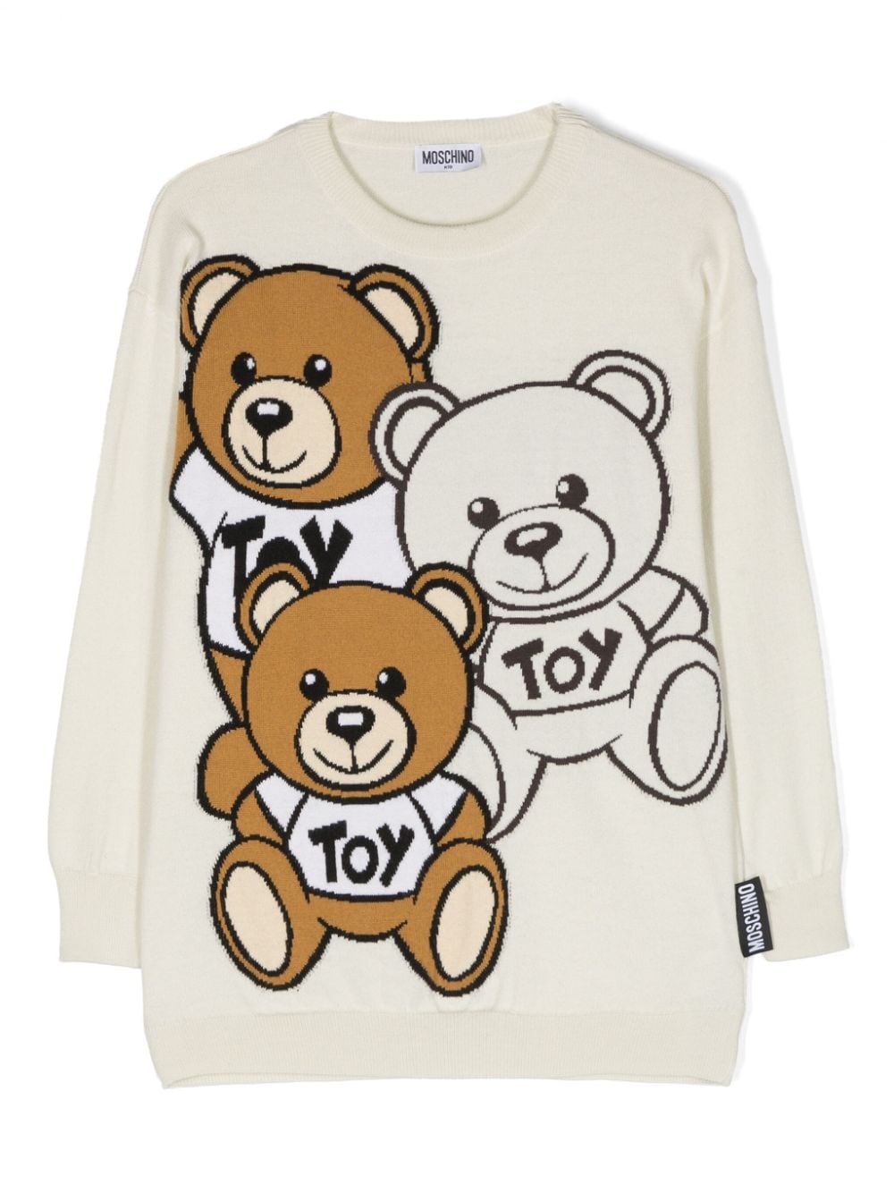 Moschino Kids Pullover mit Teddy-Print - Nude von Moschino Kids