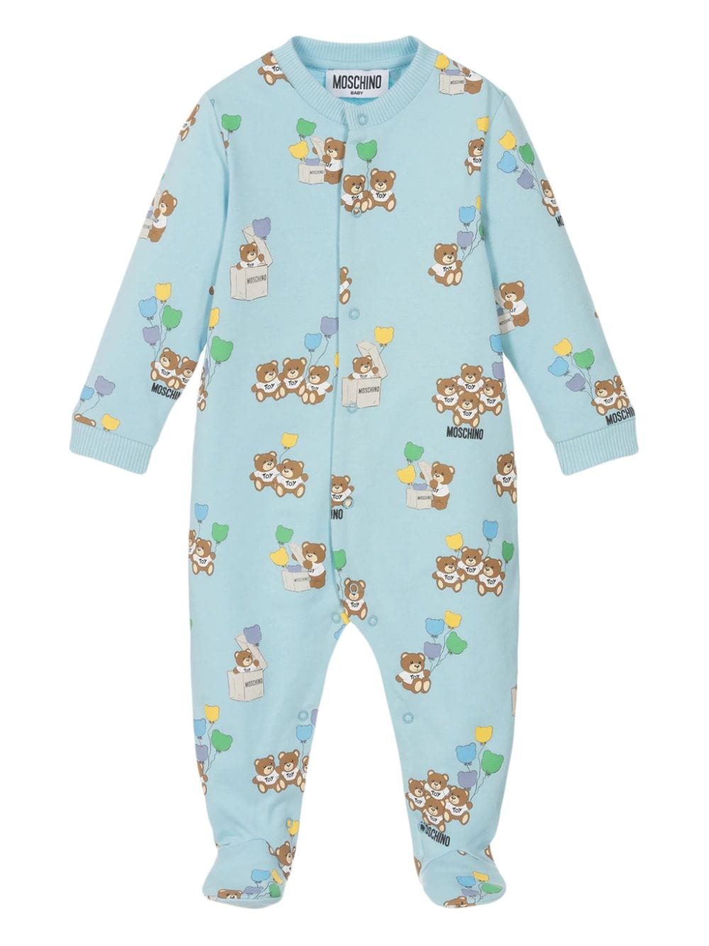 Moschino Kids Body mit Teddy und Ballon-Print - Blau von Moschino Kids