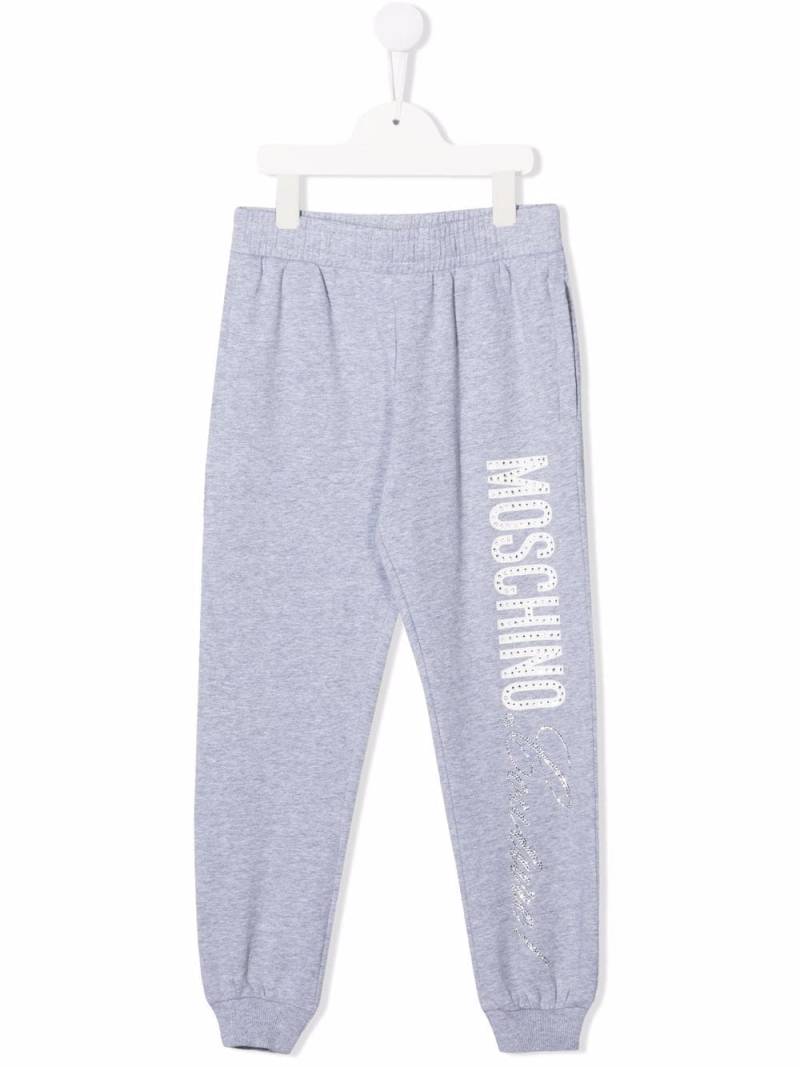 Moschino Kids Verzierte Jogginghose - Grau von Moschino Kids