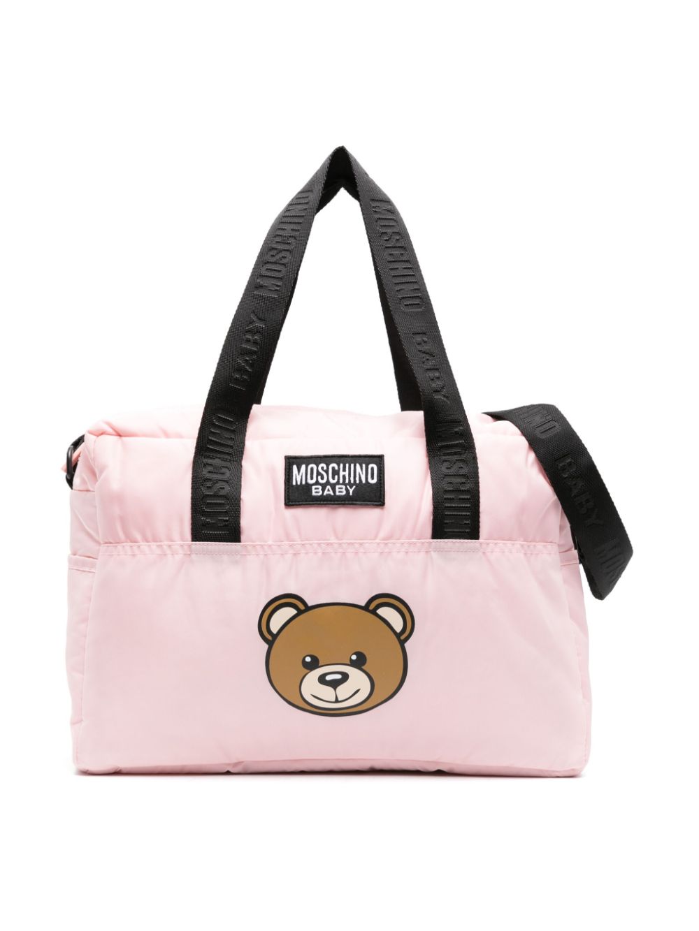 Moschino Kids Wickeltasche mit Teddy-Motiv - Rosa von Moschino Kids