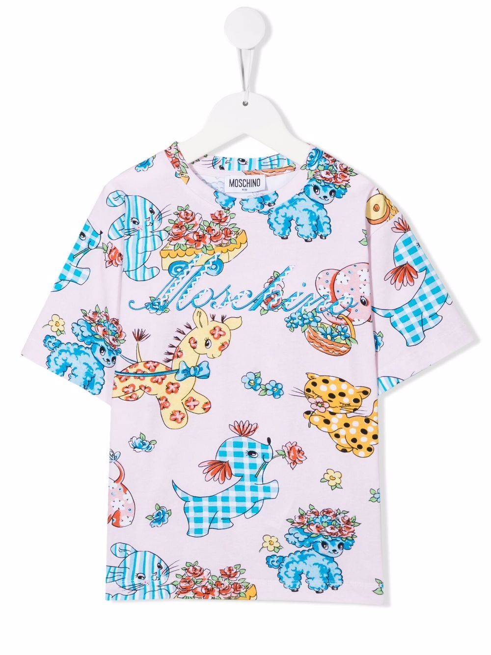 Moschino Kids T-Shirt mit Tiere-Print - Rosa von Moschino Kids