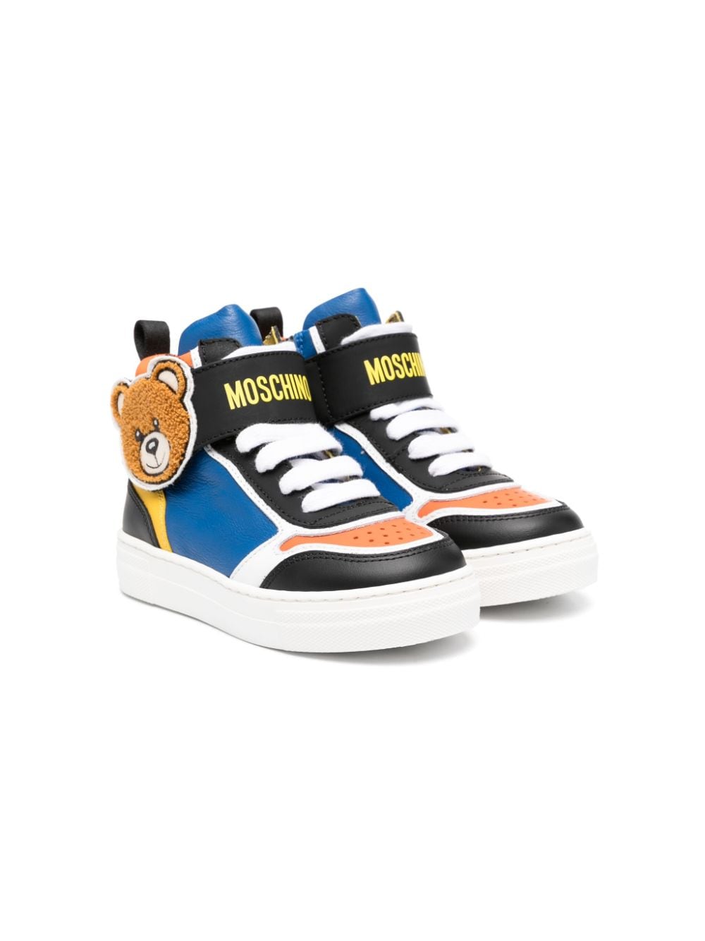 Moschino Kids Sneakers in Colour-Block-Optik - Schwarz von Moschino Kids