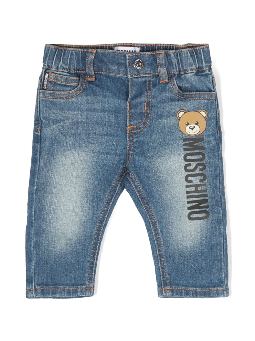 Moschino Kids Jeans mit elastischem Bund - Blau von Moschino Kids