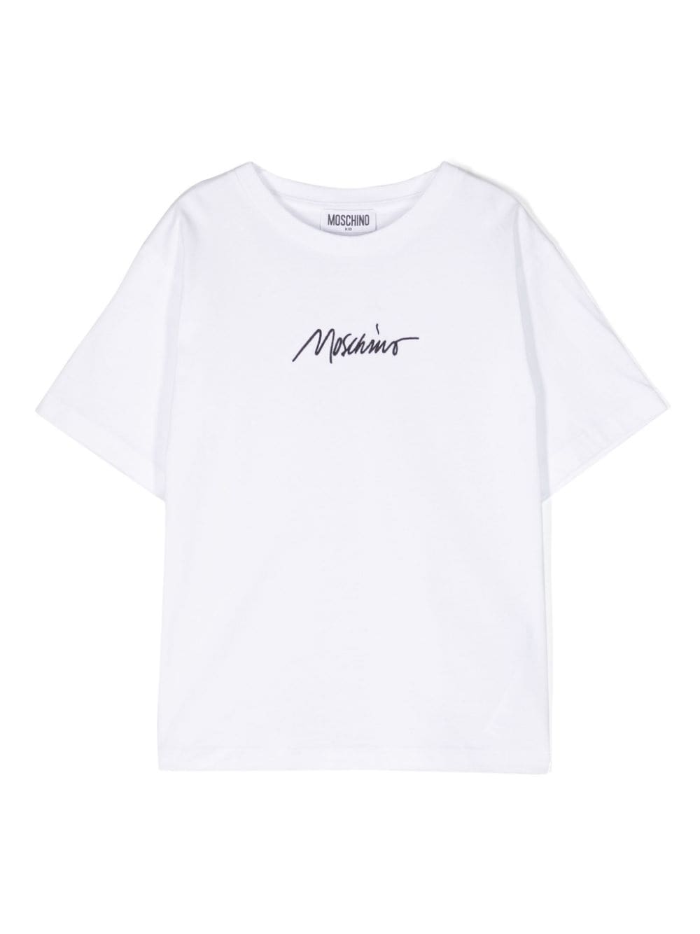 Moschino Kids T-Shirt mit Logo-Stickerei - Weiß von Moschino Kids