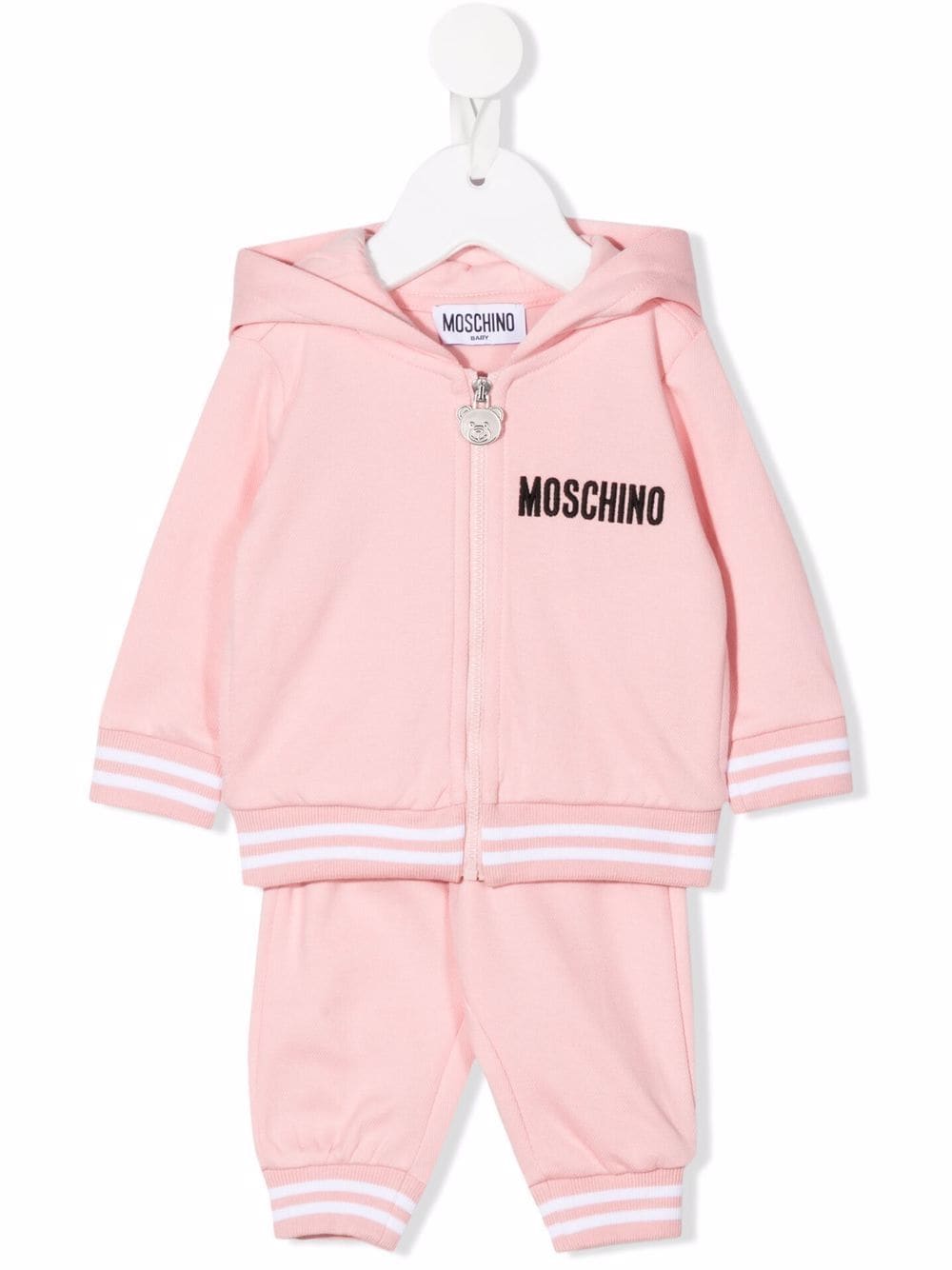 Moschino Kids Jogginganzug mit Logo-Stickerei - Rosa von Moschino Kids