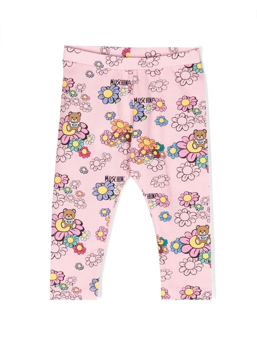 Moschino Kids Leggings mit Teddy-Print - Rosa von Moschino Kids