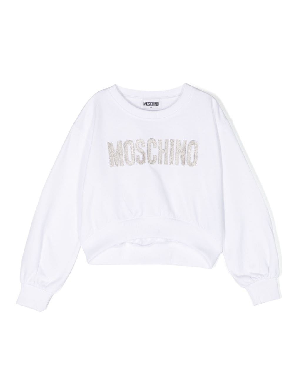 Moschino Kids Sweatshirt mit Logo-Stickerei - Weiß von Moschino Kids