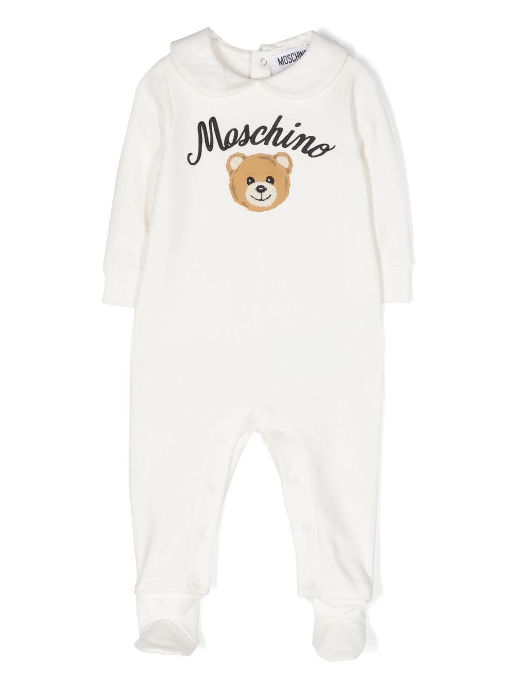 Moschino Kids Pyjama mit Logo-Stickerei - Weiß von Moschino Kids