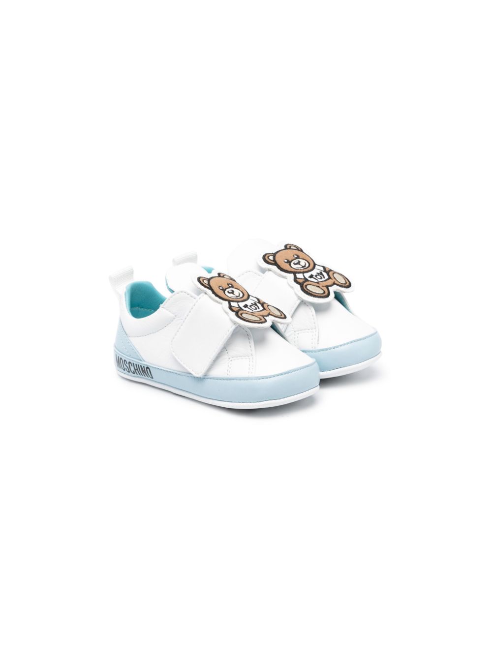 Moschino Kids Sneakers mit Logo-Patch - Weiß von Moschino Kids