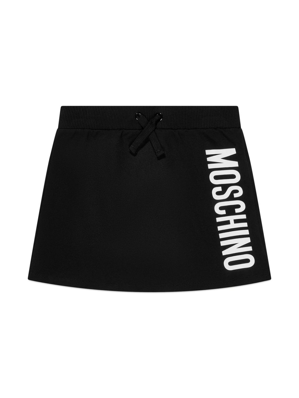 Moschino Kids Midirock mit Logo-Print - Schwarz von Moschino Kids