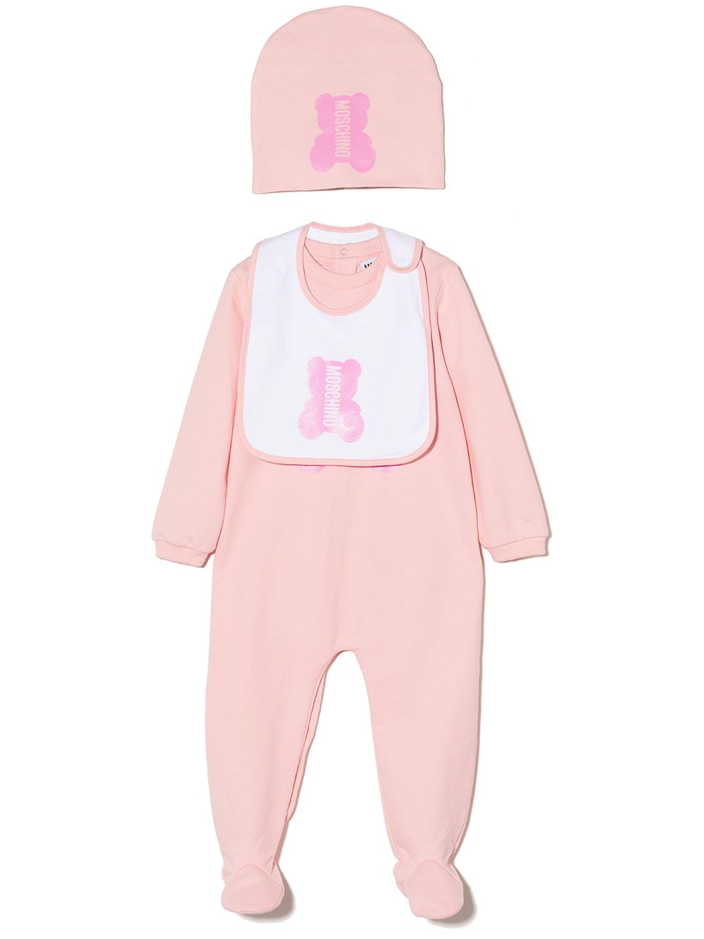 Moschino Kids Strampler-Set mit Logo-Print - Rosa von Moschino Kids